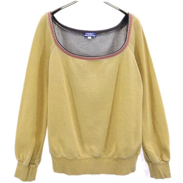 BURBERRY BLUE LABEL バーバリーブルーレーベル 三陽商会 長袖 カットソー 38 イエロー系 レディース