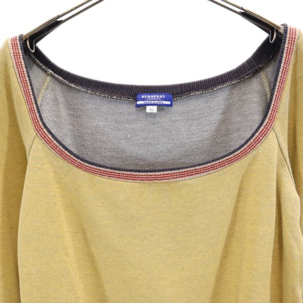 BURBERRY BLUE LABEL バーバリーブルーレーベル 三陽商会 長袖 カットソー 38 イエロー系 レディース