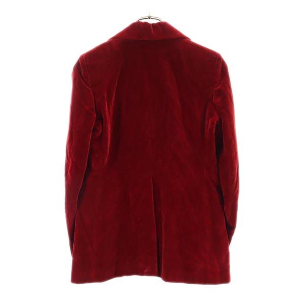 A.P.C. アーペーセー フランス製 ベロア ベロア テーラードジャケット S レッド レディース