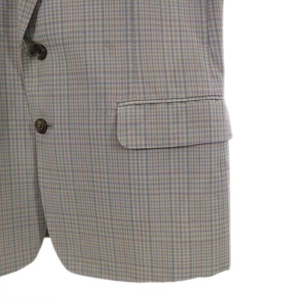 Burberrys バーバリーズ 90s オールド ウールブレンド チェック テーラードジャケット A5 グレー メンズ