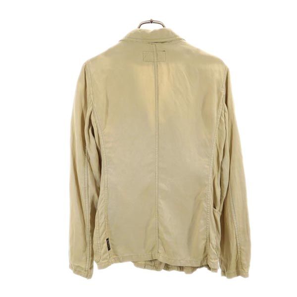 ARMANI JEANS アルマーニジーンズ イタリア製 リネンブレンド ジャケット 40 ベージュ レディース