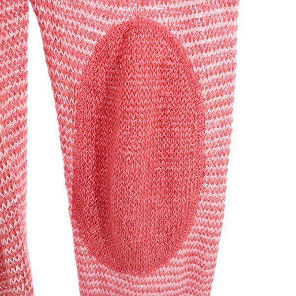 Ron Herman ロンハーマン リネン ボーダー柄 長袖 ショールカラー ニット カーディガン S レッド系 メンズ