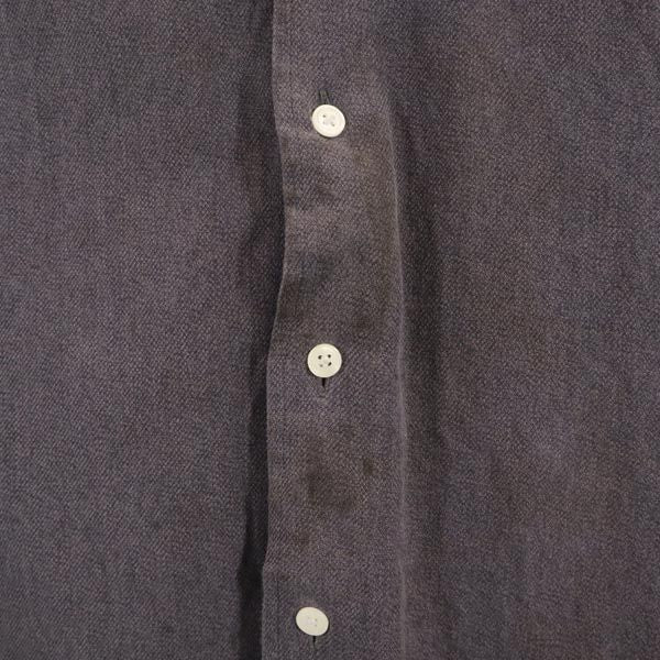 TOMMY HILFIGER トミーヒルフィガー 90s オールド フラッグタグ 長袖 ボタンダウンシャツ L グレー系 メンズ