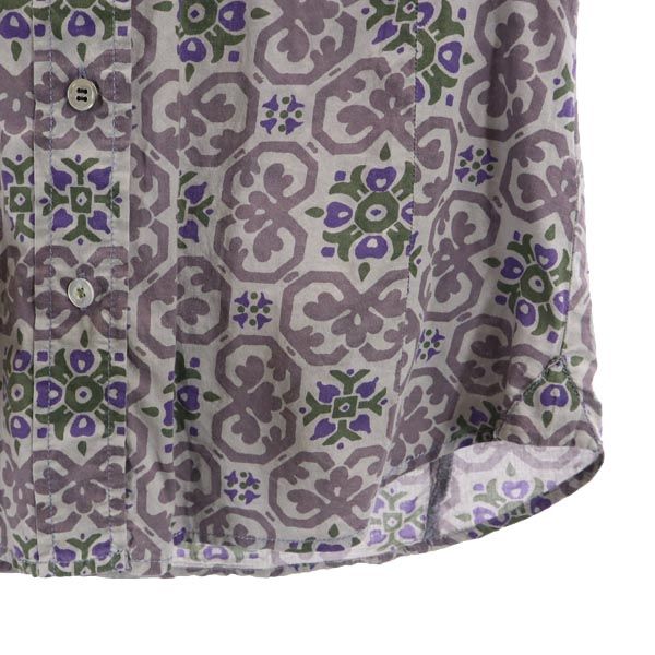 REPLAY リプレイ 総柄 長袖 シャツ XS グレー系 レディース