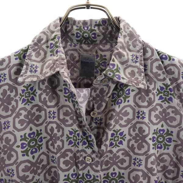 REPLAY リプレイ 総柄 長袖 シャツ XS グレー系 レディース