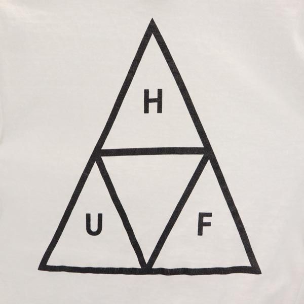 HUF ハフ バックプリント 長袖 Tシャツ S 白系 ロンT メンズ