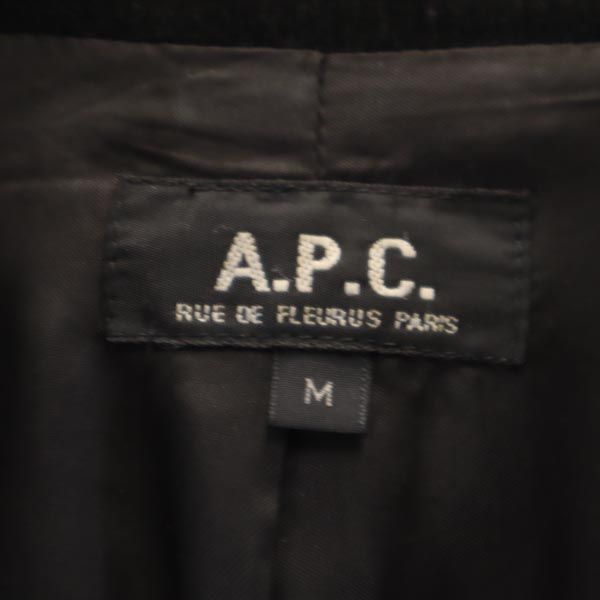 A.P.C. アーペーセー フランス製 コーデュロイ テーラードジャケット M 黒 レディース