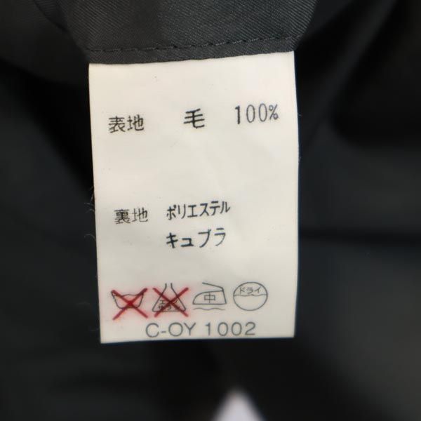 LANVIN ランバン ウール チェック柄 テーラードジャケット グレー メンズ