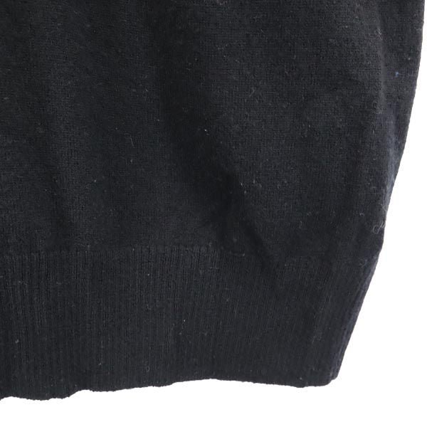 BLACKBARRETT by NEIL BARRETT ブラックバレットバイニールバレット 三陽商会 カシミヤブレンド 長袖 Vネック セーター 3 黒 ニット メンズ
