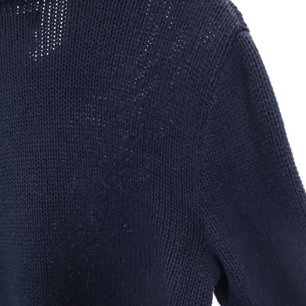 ポロバイラルフローレン 長袖 ショールカラー コットンニット セーター L(14-16) ネイビー Polo by Ralph Lauren ニット キッズ
