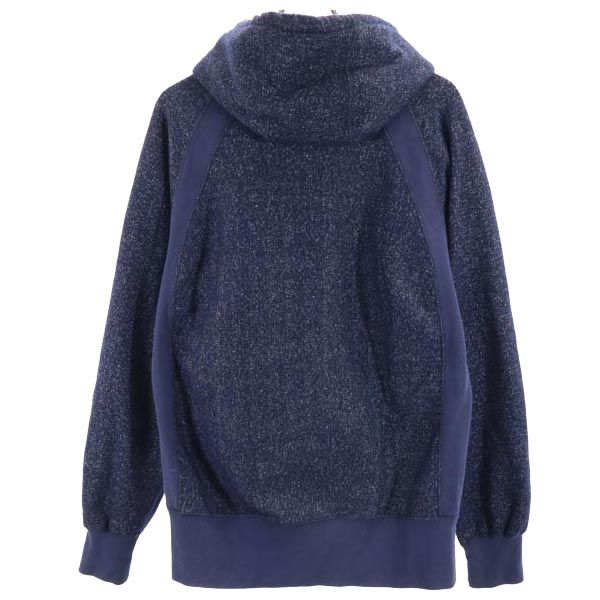 エンジニアードガーメンツ 長袖 スウェットニット ジップパーカー M ネイビー Engineered Garments 裏起毛 メンズ