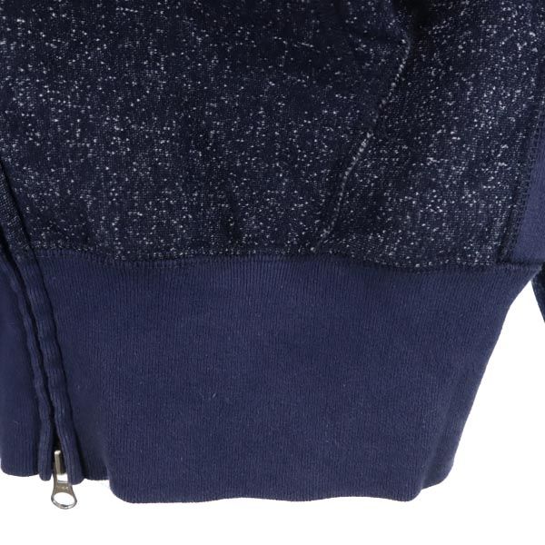 エンジニアードガーメンツ 長袖 スウェットニット ジップパーカー M ネイビー Engineered Garments 裏起毛 メンズ