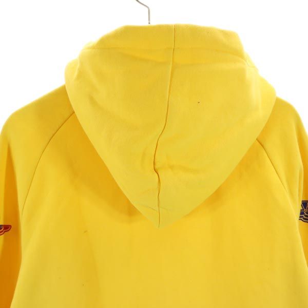AIR JORDAN エアジョーダン ジャンプマンロゴ 長袖 ジップパーカー S イエロー 裏起毛 メンズ
