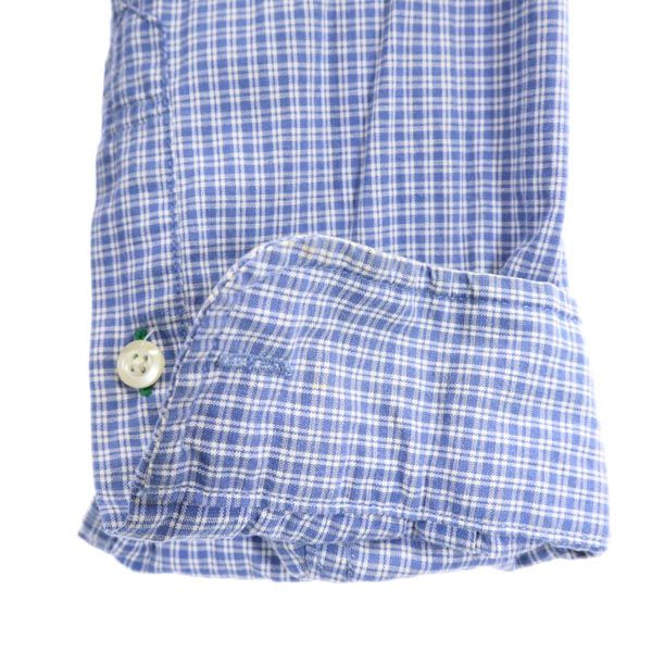 TOMMY HILFIGER トミーヒルフィガー チェック 長袖 シャツ L ブルー系 メンズ