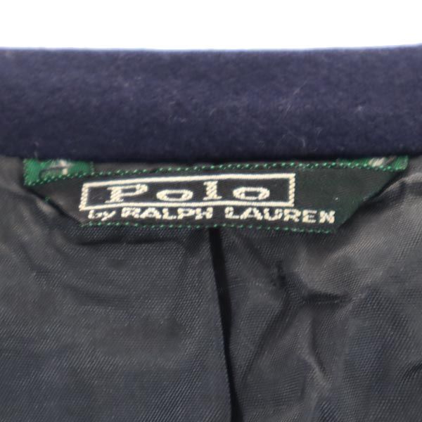 Polo by Ralph Lauren ポロバイラルフローレン 80s 緑タグ テーラードジャケット 18 ネイビー レディース