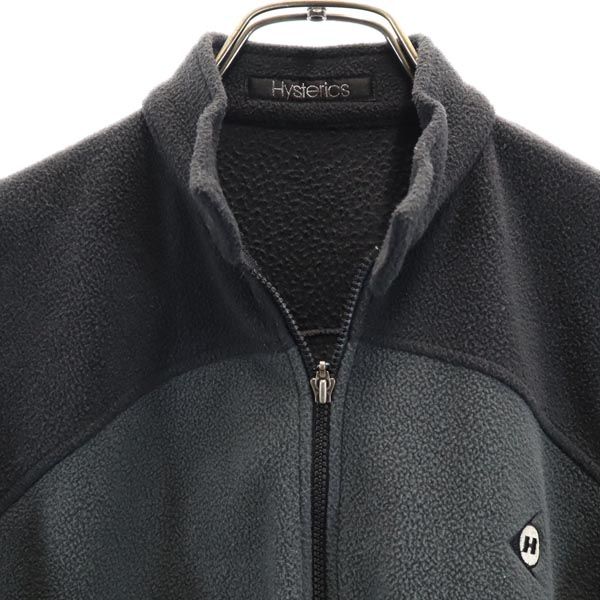 HYSTERIC ヒステリック 日本製 フリースジャケット F グレー系 ジップ レディース