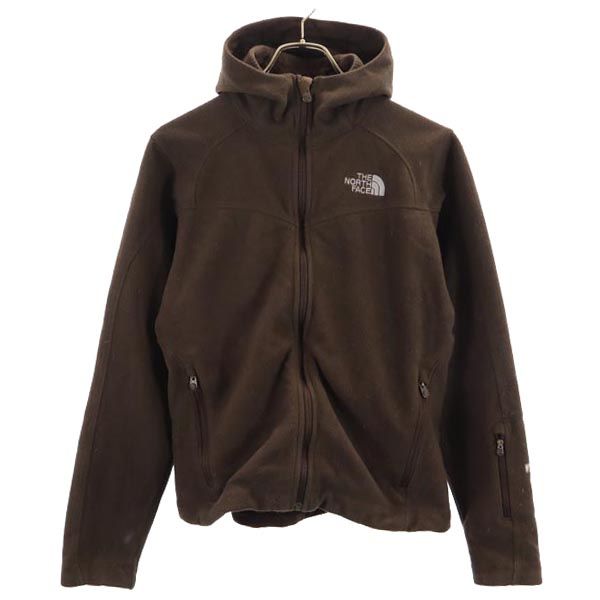 THE NORTH FACE ノースフェイス アウトドア フリースジャケット S ブラウン パーカー WINDWALL レディース