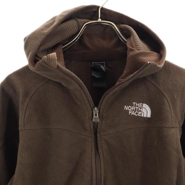 THE NORTH FACE ノースフェイス アウトドア フリースジャケット S ブラウン パーカー WINDWALL レディース