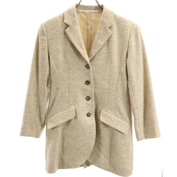 ケンゾー スカートスーツ 上下 セットアップ 38 ベージュ系 KENZO テーラードジャケット ラップスカート レディース