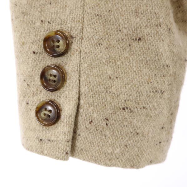 ケンゾー スカートスーツ 上下 セットアップ 38 ベージュ系 KENZO テーラードジャケット ラップスカート レディース