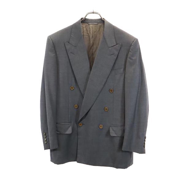 LANVIN ランバン イタリア製 ウール テーラードジャケット 46 グレー メンズ