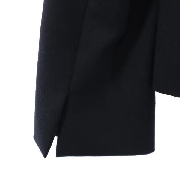 LANVIN ランバン 日本製 ウール テーラードジャケット 36 黒 レディース