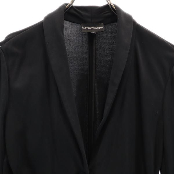 Emporio Armani エンポリオアルマーニ テーラードジャケット 42 黒 レディース