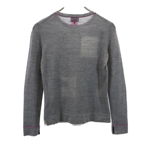 LANVIN ランバン ウールブレンド 長袖 セーター 38 グレー ニット レディース