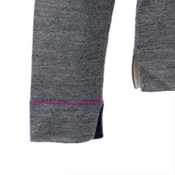 LANVIN ランバン ウールブレンド 長袖 セーター 38 グレー ニット レディース