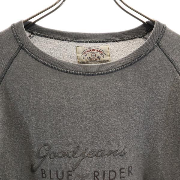 ARMANI JEANS アルマーニジーンズ イタリア製 長袖 トレーナー M グレー スウェット メンズ