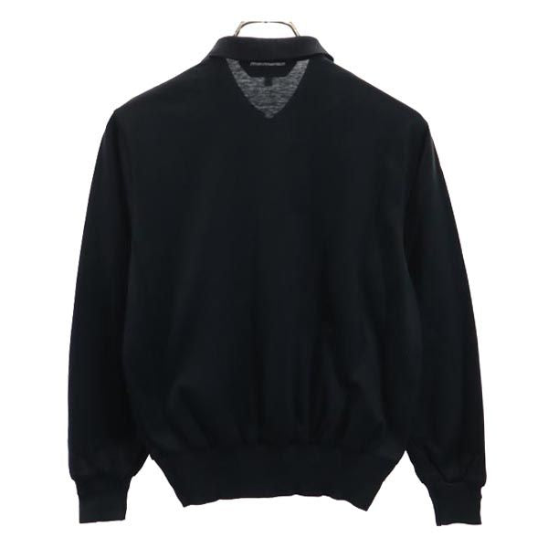 Christian Dior クリスチャンディオール 長袖 ポロシャツ S ブラック系 レディース