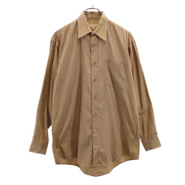 CHIARELLI 長袖 シャツ 15 1/2 茶系 メンズ