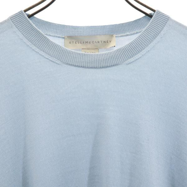 Stella McCartney ステラマッカートニー イタリア製 ウールブレンド 長袖 セーター 36 水色 ニット レディース
