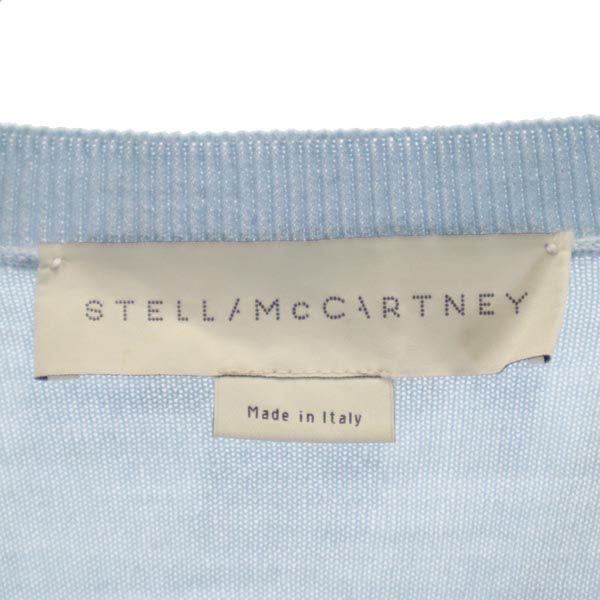 Stella McCartney ステラマッカートニー イタリア製 ウールブレンド 長袖 セーター 36 水色 ニット レディース