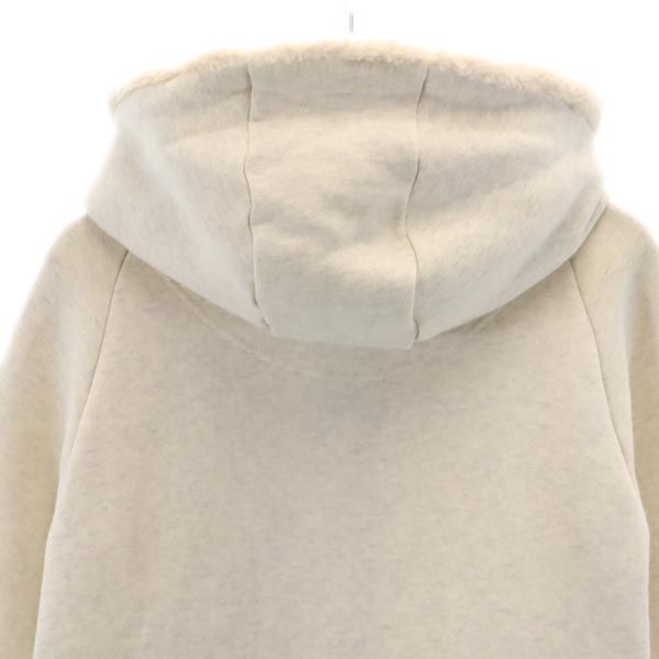 ara ara アラアラ 日本製 長袖 スウェット ジップパーカー 2 杢グレー系 フード 裏ファー 裏起毛 レディース
