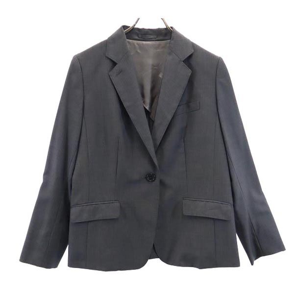 BURBERRY LONDON バーバリー ロンドン 日本製 三陽商会 テーラードジャケット 46 グレー ブレザー レディース