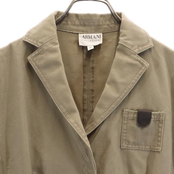 ARMANI COLLEZIONI アルマーニ コレツィオーニ ミリタリージャケット 40 ブラウン系 レディース