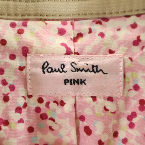 Paul Smith ポールスミス トレンチ ジャケット 42 ベージュ PINK レディース