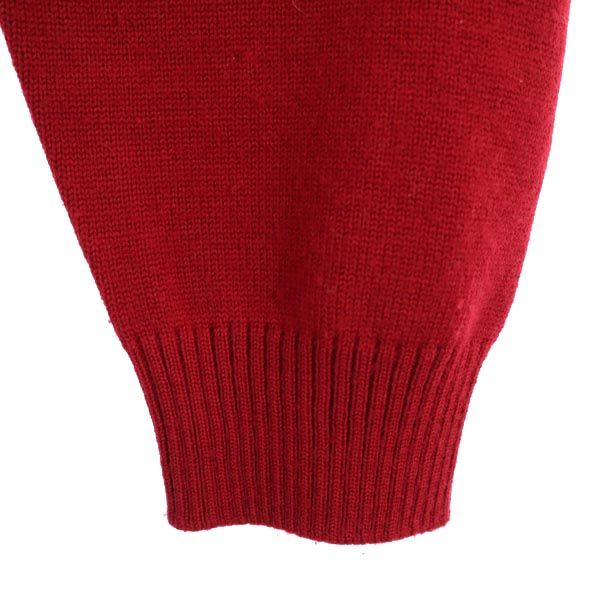 YVES SAINT LAURENT イヴサンローラン ウール 長袖 セーター 36 レッド ニット レディース