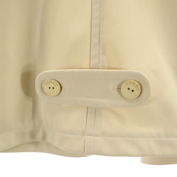 FOXEY NEW YORK フォクシーニューヨーク ショート丈 ジャケット 40 ベージュ レディース