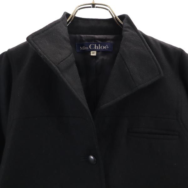 ミスクロエ 日本製 ショート丈 ジャケット 40 ブラック miss chloe レディース