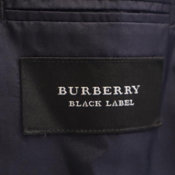 BURBERRY BLACK LABEL バーバリーブラックレーベル 三陽商会 ウール ストライプ テーラードジャケット 36R ブラック系 メンズ