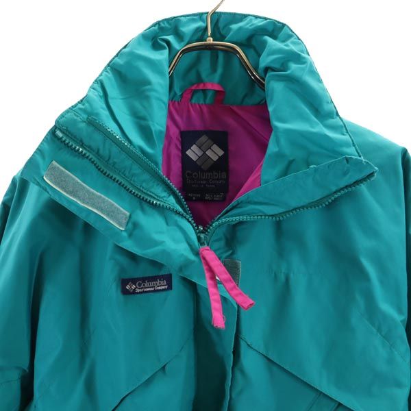 Columbia コロンビア 80s ヴィンテージ アウトドア ナイロンジャケット S 緑系 レディース