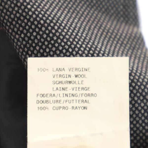 Emporio Armani エンポリオアルマーニ イタリア製 ウール 総柄 スーツ 上下 セットアップ 46 グレー テーラードジャケット メンズ