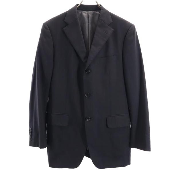 BURBERRY BLACK LABEL バーバリーブラックレーベル 三陽商会 日本製 チェック スーツ 上下 セットアップ 38R 紺系 メンズ