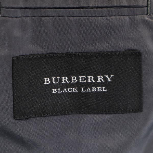 BURBERRY BLACK LABEL バーバリーブラックレーベル 三陽商会 日本製 チェック スーツ 上下 セットアップ 38R 紺系 メンズ