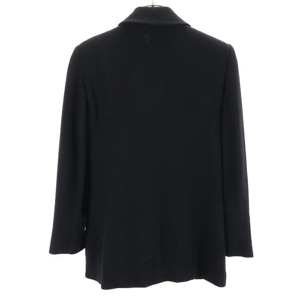 Emporio Armani エンポリオアルマーニ イタリア製 ウールブレンド ジャケット 38 ブラック レディース