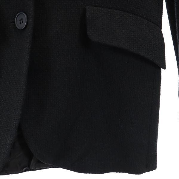 Emporio Armani エンポリオアルマーニ イタリア製 ウールブレンド ジャケット 38 ブラック レディース