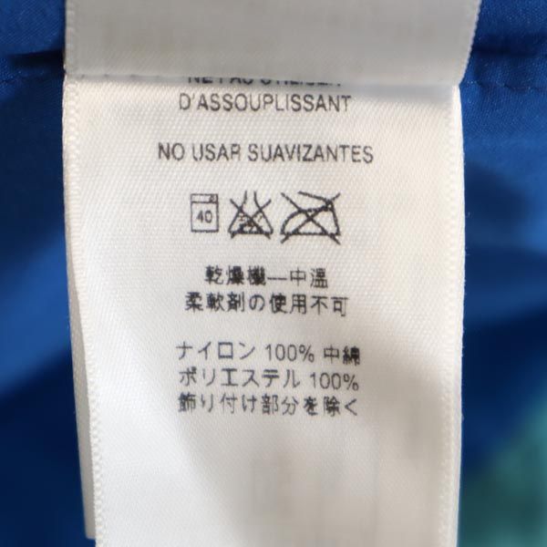 patagonia パタゴニア ジップ ベスト M 緑系 ロゴ刺繍 薄中綿入 アウトドア レディース