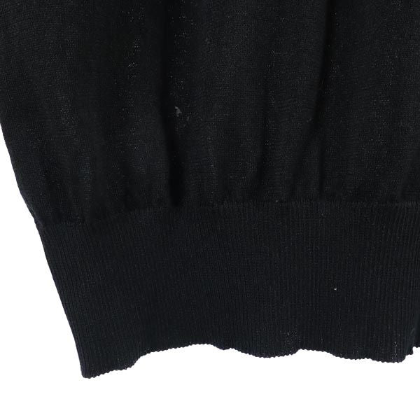 FACTOTUM ファクトタム 長袖 コットンブレンドニット セーター 36 ブラック メンズ